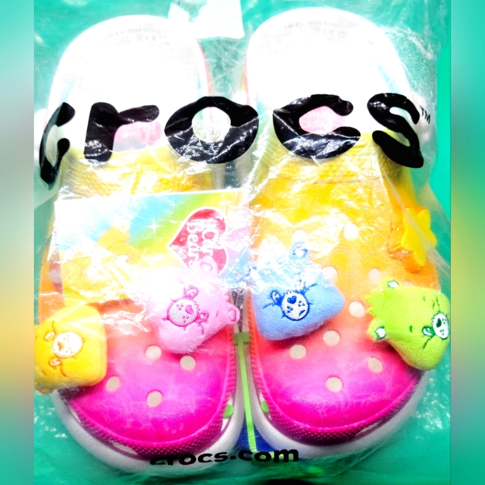 Crocs Care Bears Light Up S'allume Crush Clogs Sz 11 Women NWT